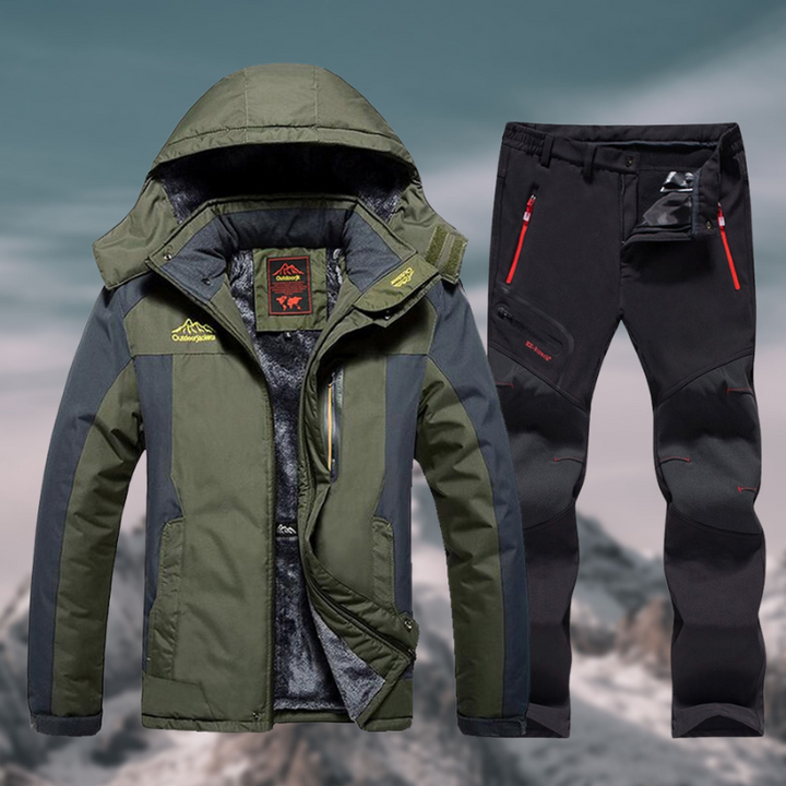 Duurzaam Skipak Heren – Waterdichte Skijas en Skibroek Set | Warm en Winddicht