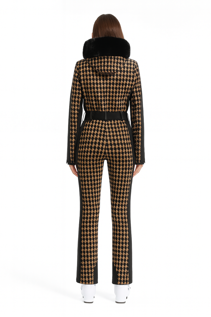Thermo Skipak Dames – Waterdichte Skijas en Skibroek met Bontkraag | Ademend & Stijlvol