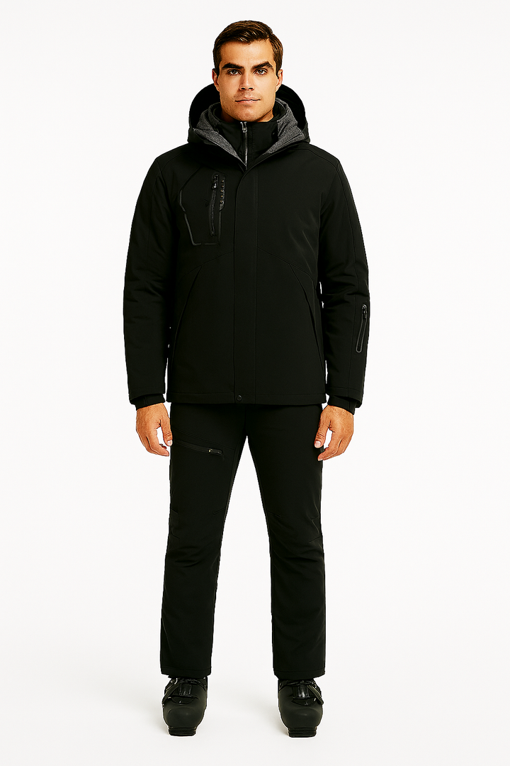 Duurzaam Heren Skipak – Waterdichte Jas + Fleecegevoerde Broek Set