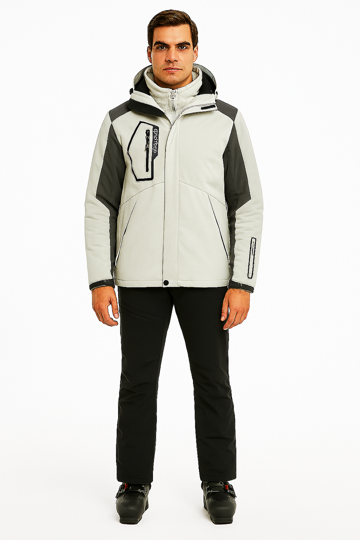Duurzaam Heren Skipak – Waterdichte Jas + Fleecegevoerde Broek Set