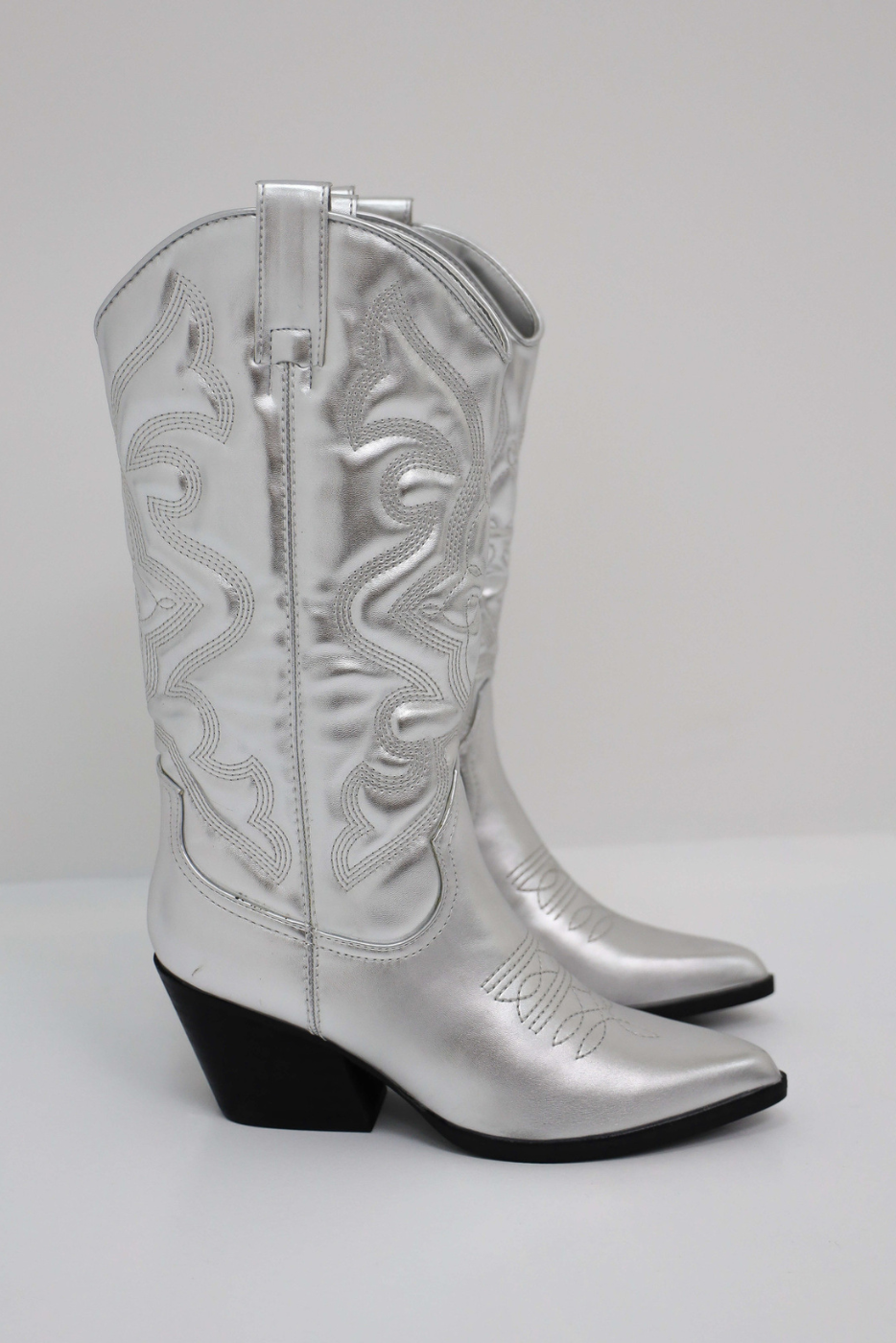 Cowboy Boots met Dikke Hak voor Dames – Lichtgewicht PU-leer, Trendy Western Design 5