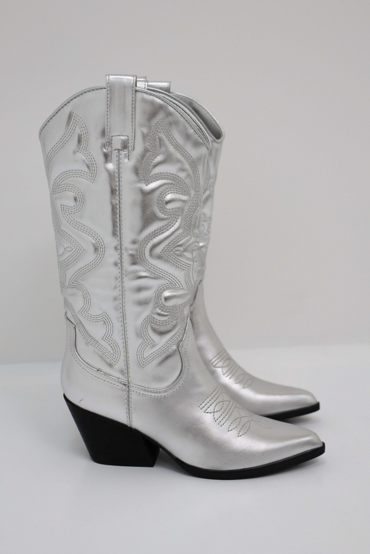 Cowboy Boots met Dikke Hak voor Dames – Lichtgewicht PU-leer, Trendy Western Design 5