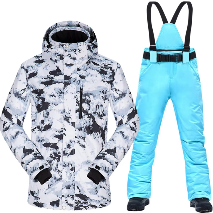 Heren Skipak, Winddichte en Waterdichte Thermische Sneeuwjas en Broek