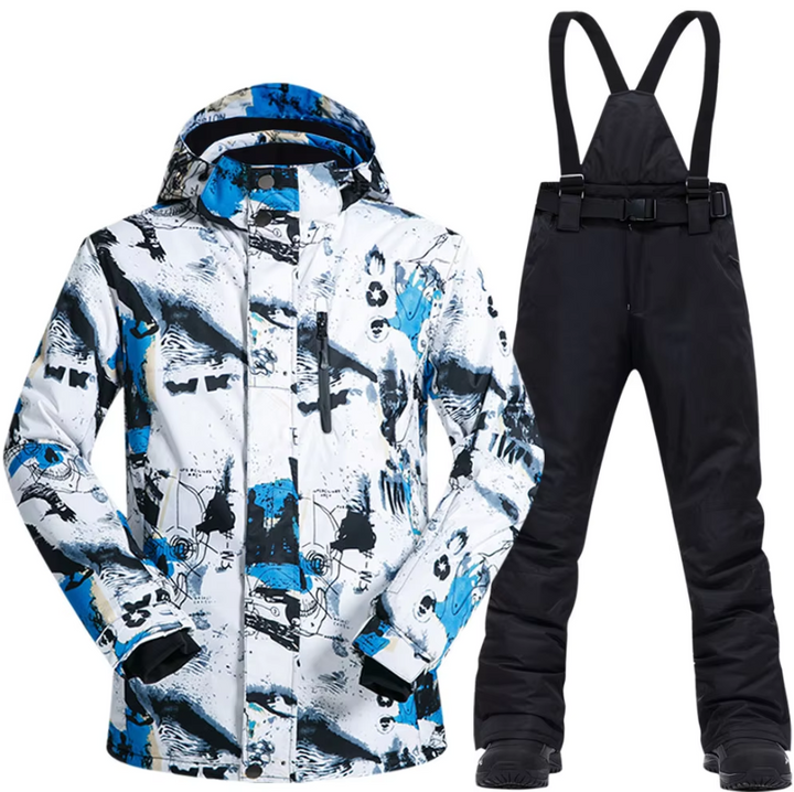 Heren Skipak, Winddichte en Waterdichte Thermische Sneeuwjas en Broek