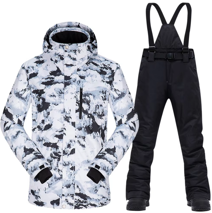 Heren Skipak, Winddichte en Waterdichte Thermische Sneeuwjas en Broek