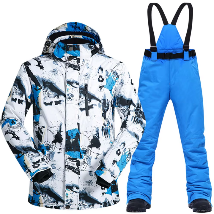 Heren Skipak, Winddichte en Waterdichte Thermische Sneeuwjas en Broek