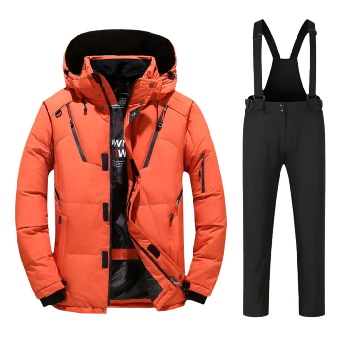 Tweedelig Skipak Heren Oranje | Thermo & Wind-Waterdicht