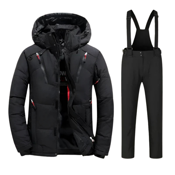 Tweedelig Skipak Heren Zwart | Thermo & Wind-Waterdicht